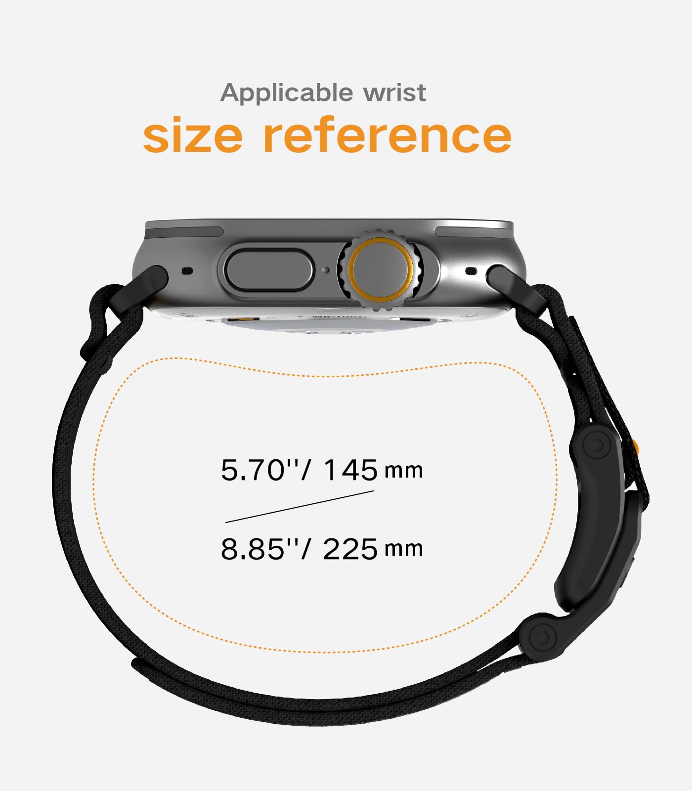 Aulumu A11 for Apple Watch Ultra 49mm Band for Men Mag Buckle Slim Band Designed | for Apple Watch Ultra 3/2/1 49mm, Series 11/10/9/8/SE2/7/6/SE/5/4[46mm/45mm/44mm] - Image 3